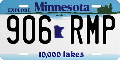 MN license plate 906RMP