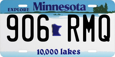MN license plate 906RMQ
