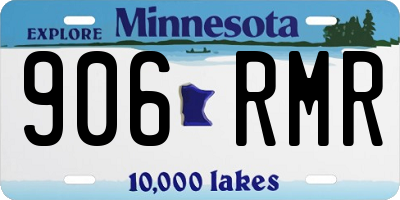 MN license plate 906RMR