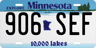 MN license plate 906SEF