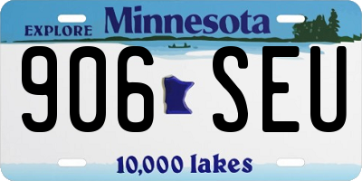 MN license plate 906SEU