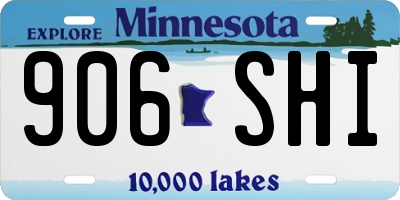MN license plate 906SHI
