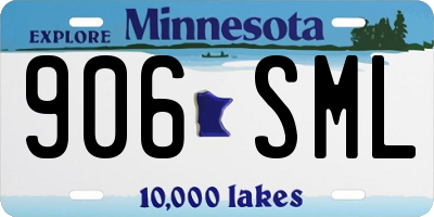 MN license plate 906SML