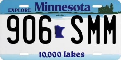 MN license plate 906SMM