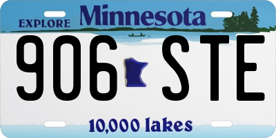 MN license plate 906STE