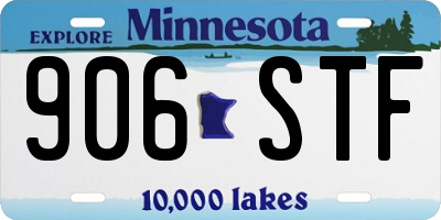 MN license plate 906STF