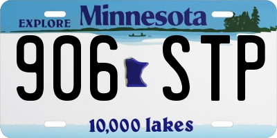 MN license plate 906STP