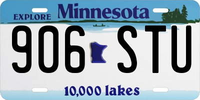 MN license plate 906STU