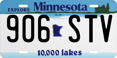 MN license plate 906STV