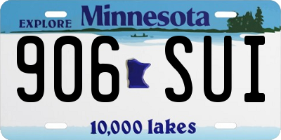 MN license plate 906SUI