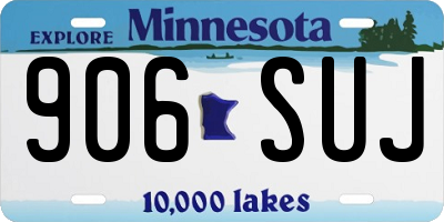 MN license plate 906SUJ