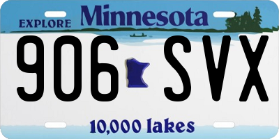 MN license plate 906SVX