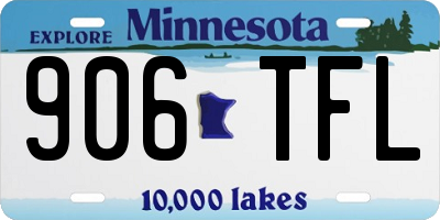 MN license plate 906TFL