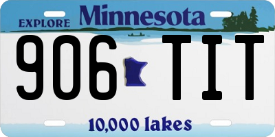 MN license plate 906TIT