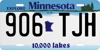 MN license plate 906TJH