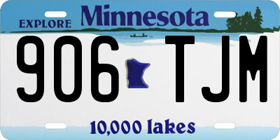 MN license plate 906TJM