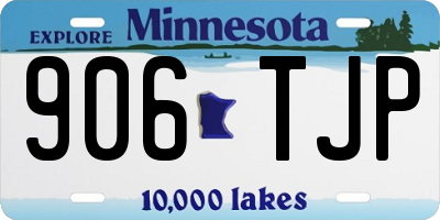 MN license plate 906TJP