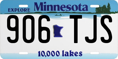 MN license plate 906TJS