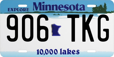 MN license plate 906TKG