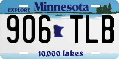 MN license plate 906TLB