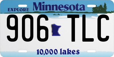 MN license plate 906TLC