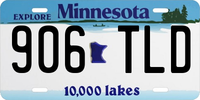 MN license plate 906TLD