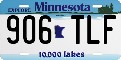 MN license plate 906TLF