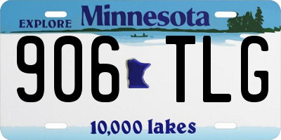 MN license plate 906TLG
