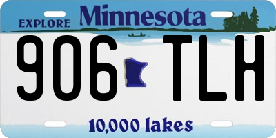 MN license plate 906TLH