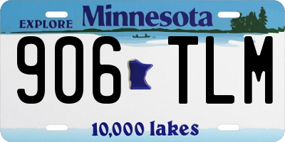 MN license plate 906TLM