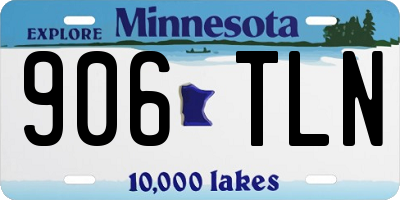 MN license plate 906TLN