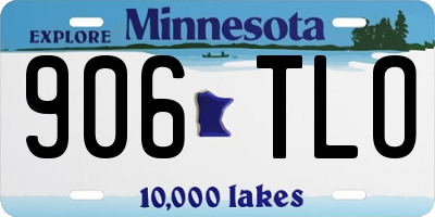 MN license plate 906TLO