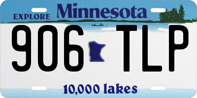 MN license plate 906TLP