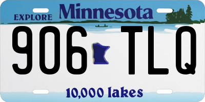 MN license plate 906TLQ