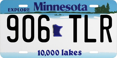 MN license plate 906TLR