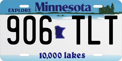 MN license plate 906TLT