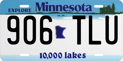 MN license plate 906TLU