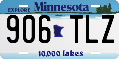 MN license plate 906TLZ