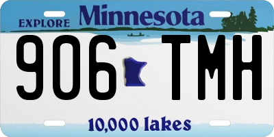 MN license plate 906TMH