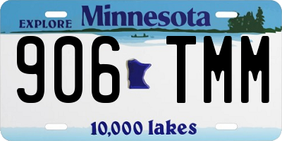 MN license plate 906TMM