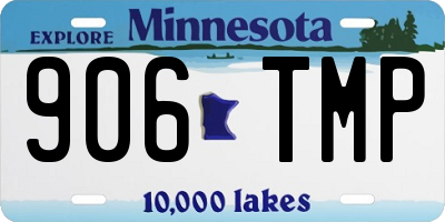 MN license plate 906TMP