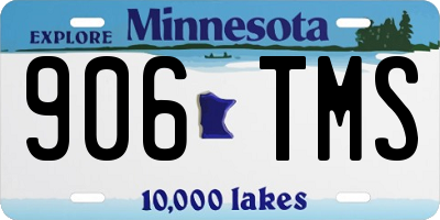 MN license plate 906TMS