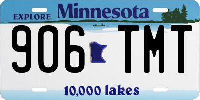 MN license plate 906TMT