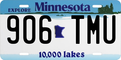 MN license plate 906TMU