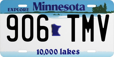 MN license plate 906TMV