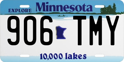 MN license plate 906TMY