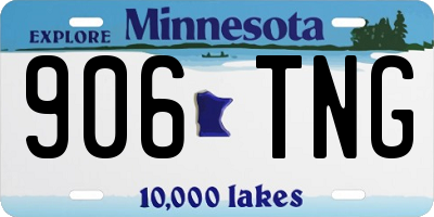 MN license plate 906TNG