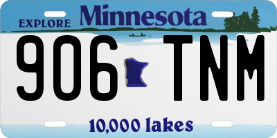 MN license plate 906TNM
