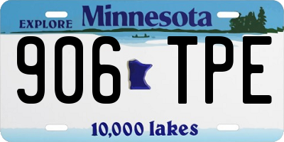 MN license plate 906TPE