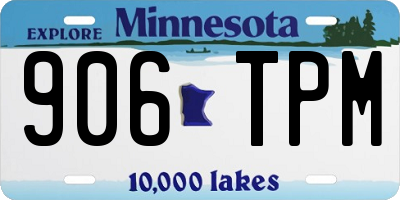 MN license plate 906TPM